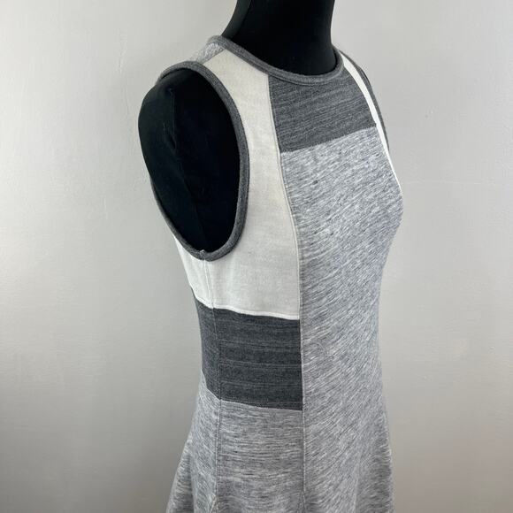 Derek Lam IOC x Athleta Downtown Gray Colorblock Fit & Flare Knit Dress 724631 M - Picture 5 of 14
